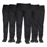 Kit 5 Calça Uniforme Profissional Brim Trabalho Pesado