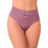 Kit 5 Calcinha Cós Alto Duplo Lingerie Modeladora Mf022