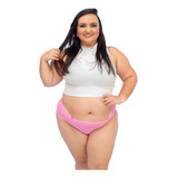 Kit 5 Calcinha Plus Size Algodão Tam-46,48,50,52,54,56,58,60