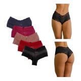 Kit 5 Calcinhas Calesson Renda Confortável Revenda