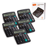 Kit 5 Calculadoras Mesa 12 Dígitos