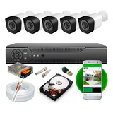 Kit 5 Câmeras Segurança Dvr 8