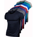 Kit 5 Camisas Dry Fit Academia Esportiva Com Proteo Uv