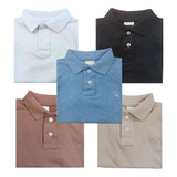 Kit 5 Camisas Infantis Polo Piquet