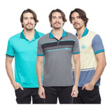 Kit 5 Camiseta Colorida Gola Polo
