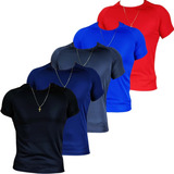 Kit 5 Camiseta Masculina Dry Fit Pro Academia Treino Fitnes