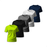 Kit 5 Camisetas Básicas Feminina Babylook Dry Fit Premium