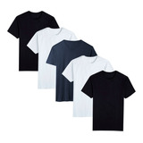 Kit 5 Camisetas Camisa Masculina Básica