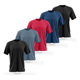 Kit 5 Camisetas Dry Esporte Academia Camisa Blusa Treino