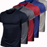 Kit 5 Camisetas Dry Fit