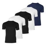 Kit 5 Camisetas Masculinas Básicas 100%