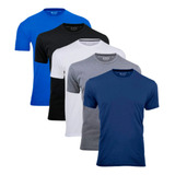 Kit 5 Camisetas Térmica Masculina Dry Fit Camisa Uv Academia
