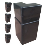 Kit 5 Canto Pronto Rodapé De Pvc Terminal Junção Emenda