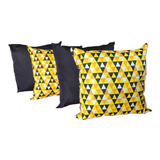Kit 5 Capas Almofadas Lisa E Estampadas P/ Sofá Decorativas