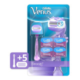 Kit 5 Carga E 1 Aparelho De Barbear Breeze Gillette Vênus