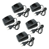 Kit 5 Carregador De Mesa Rádio Baofeng 777s 888s Original Nf