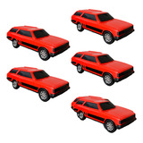 Kit 5 Carrinhos Brinquedo Caravan Chevrolet