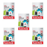 Kit 5 Cartão De Memória Micro Sd Class 10 16gb Sandisk Ultra