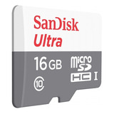 Kit 5 Cartão Memória 16gb Micro Sd Ultra 80mbs Cl10 Sandisk 