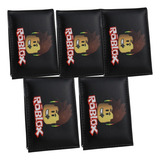 Kit 5 Carteira Masculina Porta Cartão Cédula Estampa Roblox