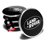 Kit 5 Center Cap Miolo Da Roda Land Rover Preta 61mm