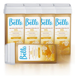 Kit 5 Cera Depilatória Refil Roll-on Mel 100g Depil Bella
