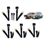 Kit 5 Cinto De Segurança Fusca Vw Transversal 2 Pontos