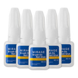 Kit 5 Cola De Unhas Postiças Tips Gel Acrigel Porcelana 10g