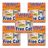 Kit 5 Coleira Natural Antipulga Free Cat 36cm Gatos