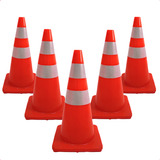 Kit 5 Cone Sinalização Pvc Transito Estacionamento Sinalizar