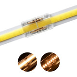 Kit 5 Conector Emenda Fita Led Cob 2 Vias Monocor 10mm 