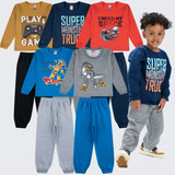 Kit 5 Conjunto Moletom Menino Roupa Infantil Inverno Frio
