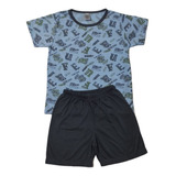 Kit 5 Conjuntos Pijamas Juvenil - Menino Ou Menina 10 À 16 