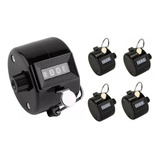 Kit 5 Contador Manual De Pessoas Estatico 4 Digitos Controle
