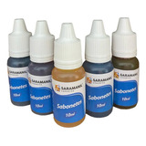 Kit 5 Corante Anilina Sabonete Aromatizador Difusor 10ml 