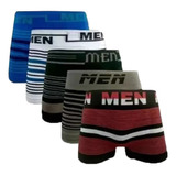 Kit 5 Cuecas Box Boxer Originais Men Sem Costura