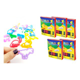 Kit 5 Cx Massinha 50 Cortador Dinossauros Forma Modelar Mimo