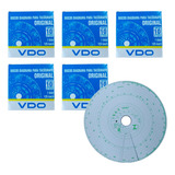 Kit 5 Disco Diagrama Tacografo Semanal Vdo 125km - 7 Dias