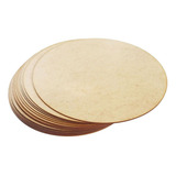 Kit 5 Disco Placa Redonda Mdf Cru 6mm 50 Cm Artesanato