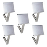 Kit 5 Display De Inox Para Bandeja Bar Restaurante Buffet