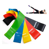 Kit 5 Elástico Mini Band Faixa Extensor Treino Exercícios 