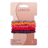 Kit 5 Elásticos Para Cabelo Scrunchie Summer Lanossi Ls2529