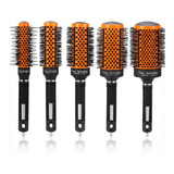 Kit 5 Escovas Profissionais Cabelo Thermo Ceramic + Ionic