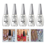 Kit 5 Esmalte Colorama Top Coat Gel 10 Dias Atacado Manicure