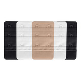 Kit 5 Extensores Para Sutiã 2 Ganchos 3 Regulagens Costas