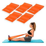 Kit 5 Faixas Elásticas Thera Band Fisioterapia Exercícios D1