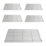 Kit 5 Filtro Ar Condicionado Piso Teto Carrier 13801116