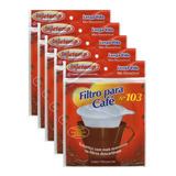 Kit 5 Filtros De Café Coador