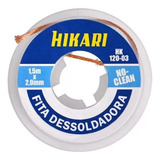 Kit 5 Fita Malha Dessoldadora Hk-120-03 1,5mx2mm Hikari