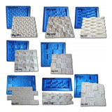 Kit 5 Formas Gesso 3d De Plastico C/ Borracha